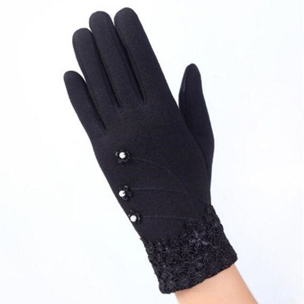 Warm Women Fashion Gloves Thick Touched