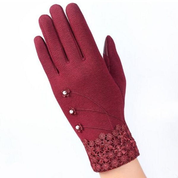 Warm Women Fashion Gloves Thick Touched
