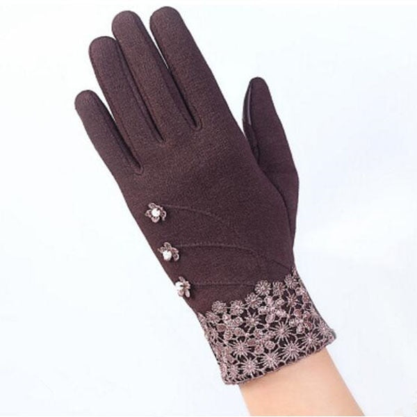 Warm Women Fashion Gloves Thick Touched