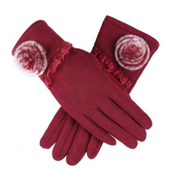 Warm Women Fashion Gloves Thick Touched