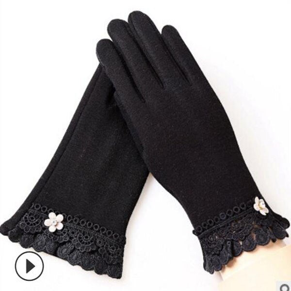 Warm Women Fashion Gloves Thick Touched