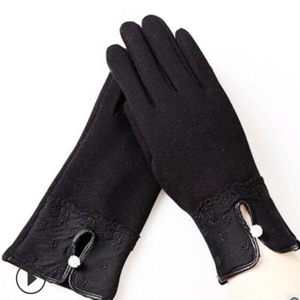 Warm Women Fashion Gloves Thick Touched