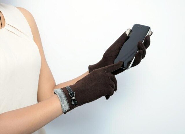 Warm Women Fashion Gloves Thick Touched