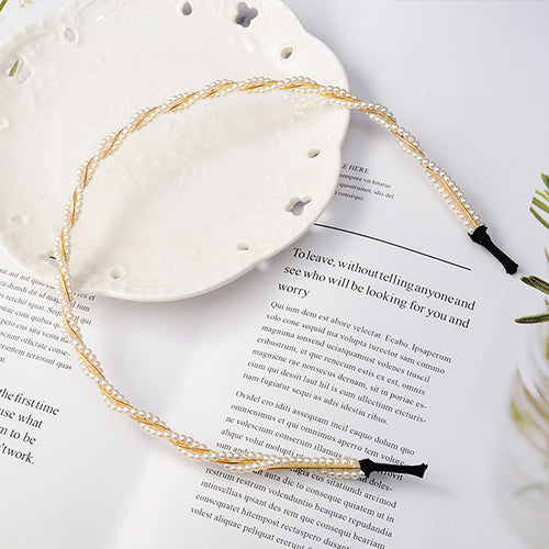 Fashion Luxury Big Pearl Headband Hair Band