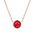 Cubic Rose Gold Color Pendant Necklace