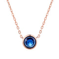 Cubic Rose Gold Color Pendant Necklace