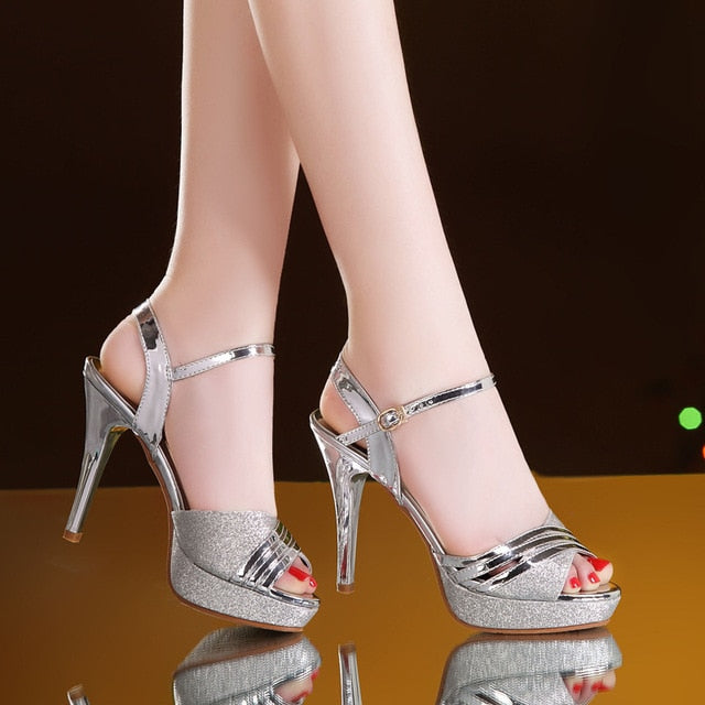 Sandals Women Shoes Silver Wedding