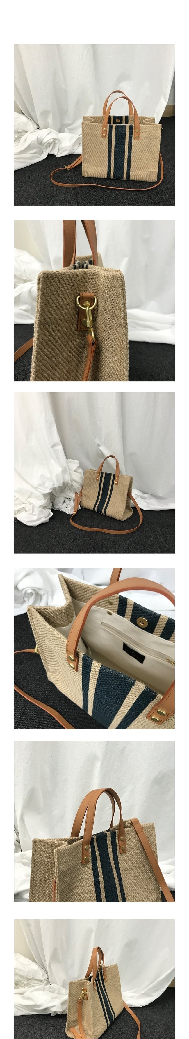 Handbag Straw Bag Big Bags For Woman Color Matching