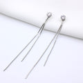 Dangle Hanging Rhinestone Long Drop Earrings