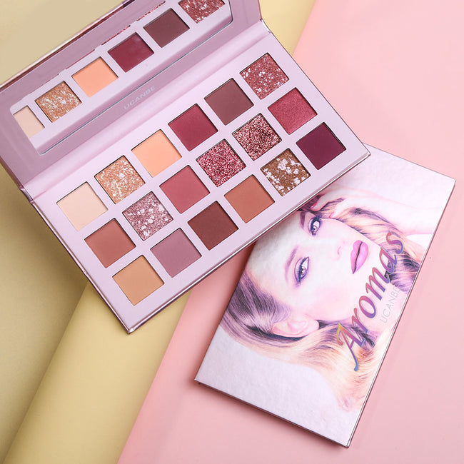 NUDE Eyeshadow Palette 18 Colors Glitter Shimmer