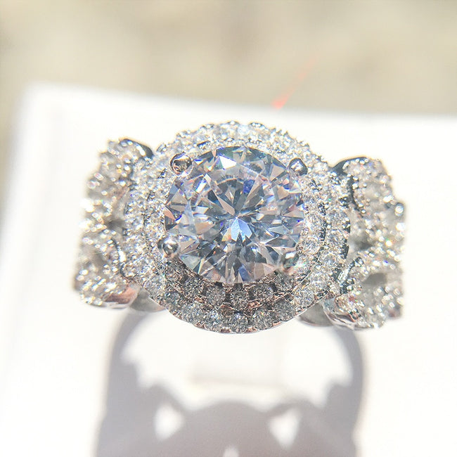 Big AAA Cubic Zirconia Engagement Rings