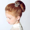 Hair Combs Clear Stone Crystal Mini Tiara