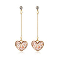 Korean Heart Statement Earrings for Women Fashion