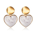 Korean Heart Statement Earrings for Women Fashion