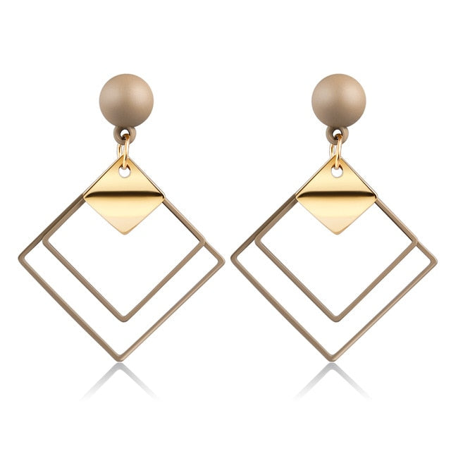 Korean Heart Statement Earrings for Women Fashion