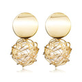 Korean Heart Statement Earrings for Women Fashion