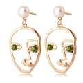 Korean Heart Statement Earrings for Women Fashion