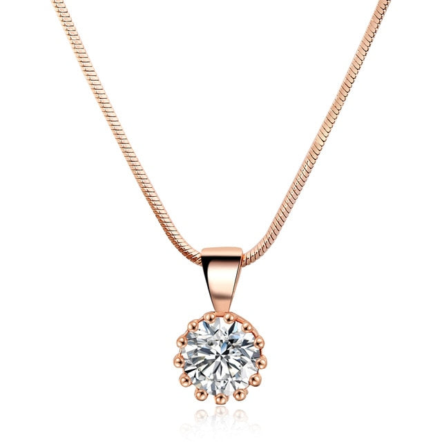 Double Fair Unique Crown Cubic Necklaces