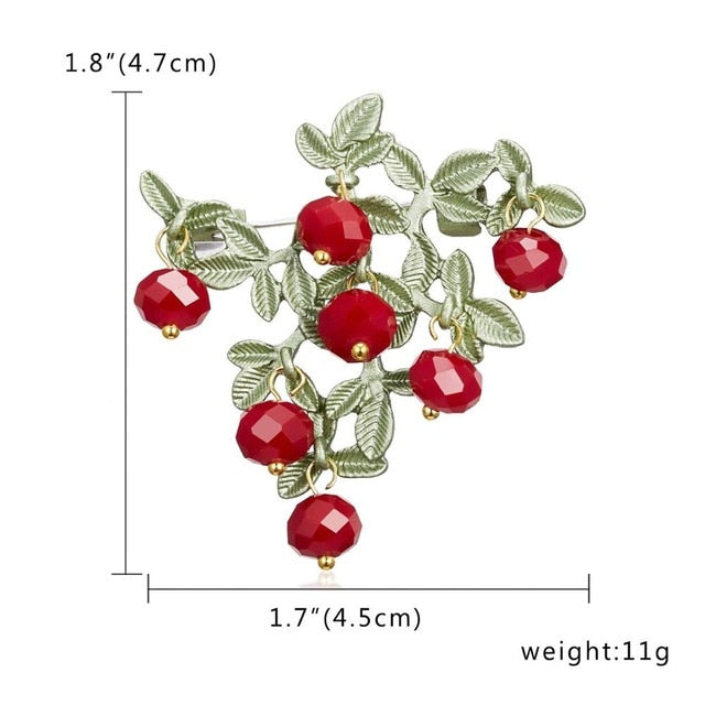 Brooch Carnation Plant Flower Vintage Green