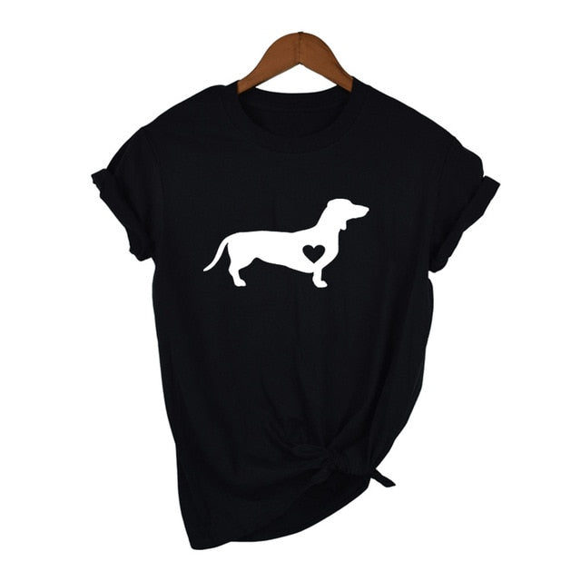 Love Dog T-Shirt Shirt Wiener Dog Shirt