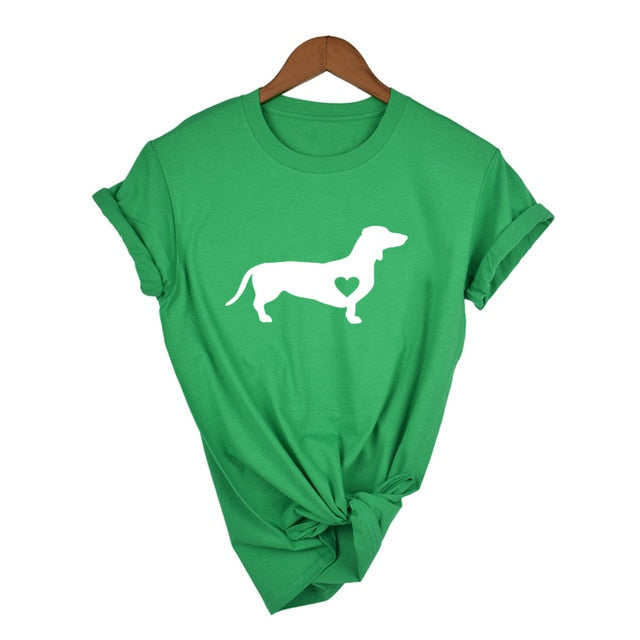 Love Dog T-Shirt Shirt Wiener Dog Shirt