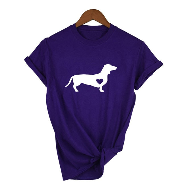 Love Dog T-Shirt Shirt Wiener Dog Shirt