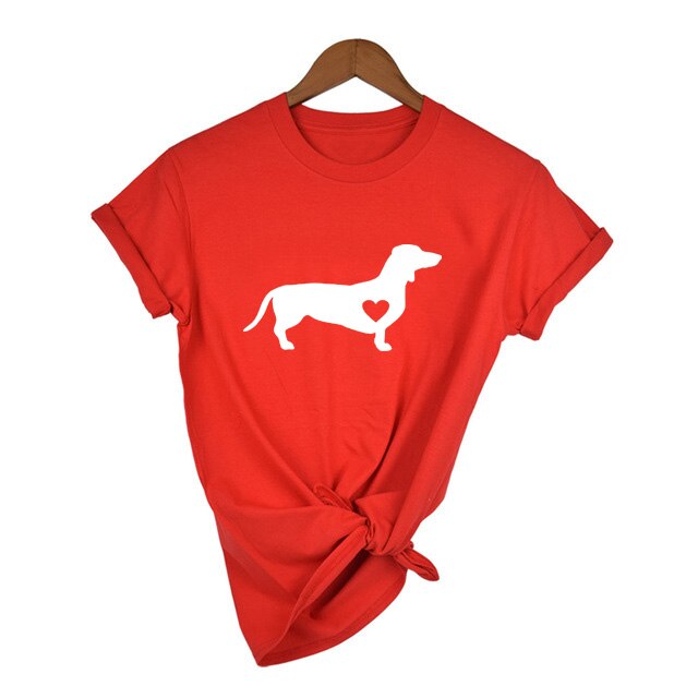 Love Dog T-Shirt Shirt Wiener Dog Shirt