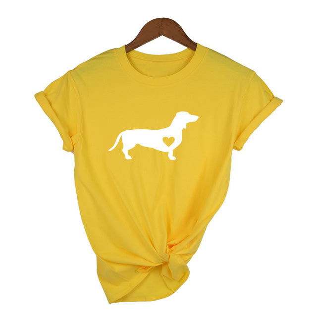 Love Dog T-Shirt Shirt Wiener Dog Shirt