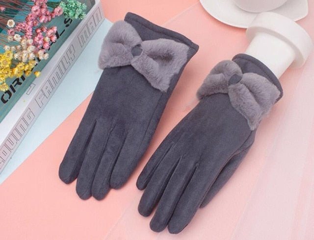Outdoor Cashmere Gloves Warm Inverted Mitten