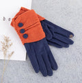 Outdoor Cashmere Gloves Warm Inverted Mitten