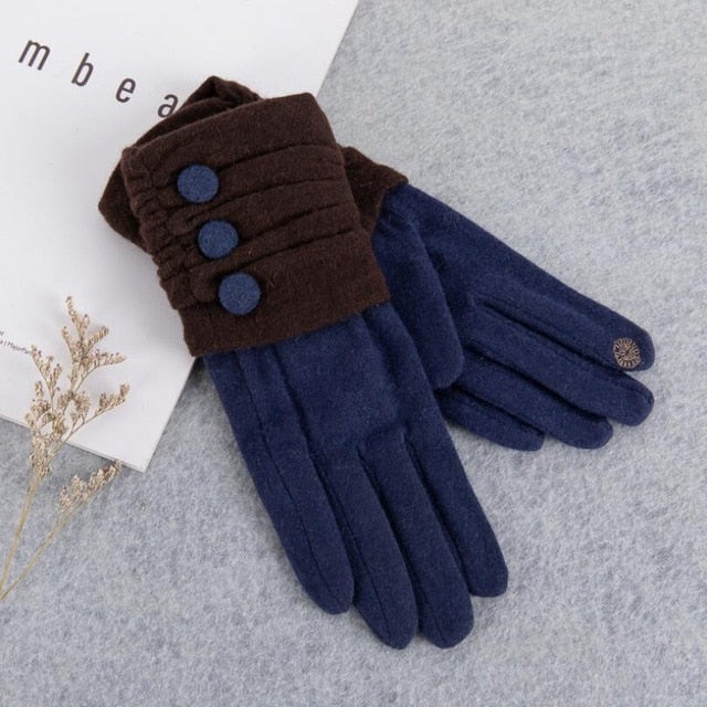 Warm Women Fashion Gloves Thick Touched