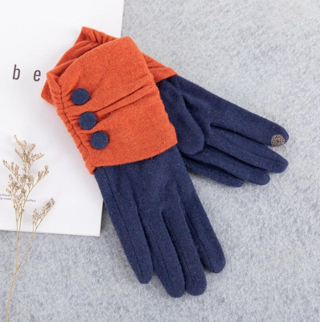 Warm Women Fashion Gloves Thick Touched