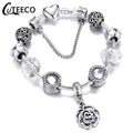 Fashion Silver Charms Bracelet Bangle For Women