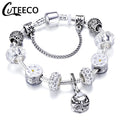 Fashion Silver Charms Bracelet Bangle For Women