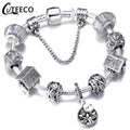Fashion Silver Charms Bracelet Bangle For Women