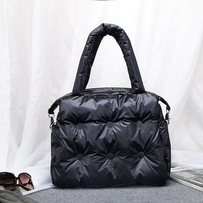 Pad Cotton Feather Down Bag Bucket Handbag