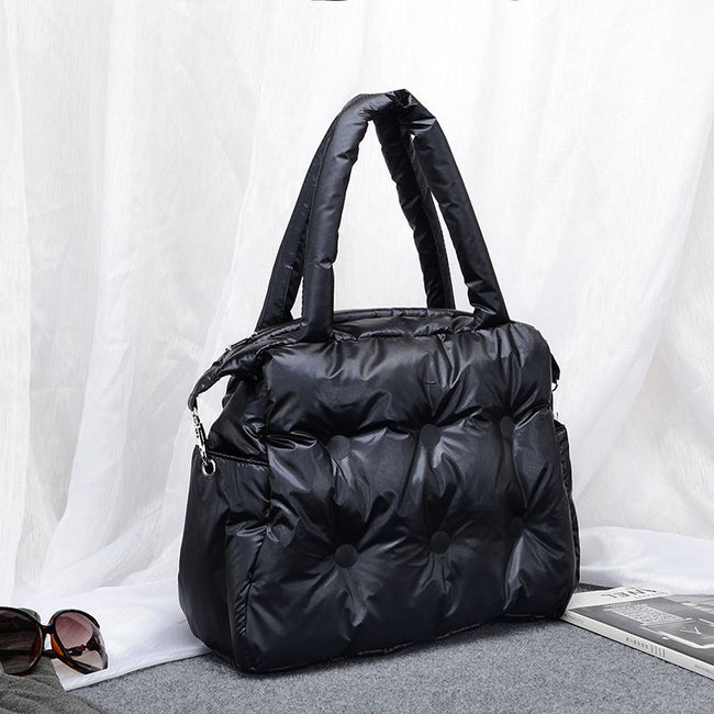 Pad Cotton Feather Down Bag Bucket Handbag
