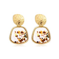 Korean Heart Statement Earrings for Women Fashion
