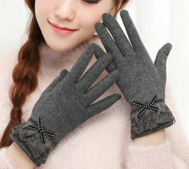Outdoor Cashmere Gloves Warm Inverted Mitten