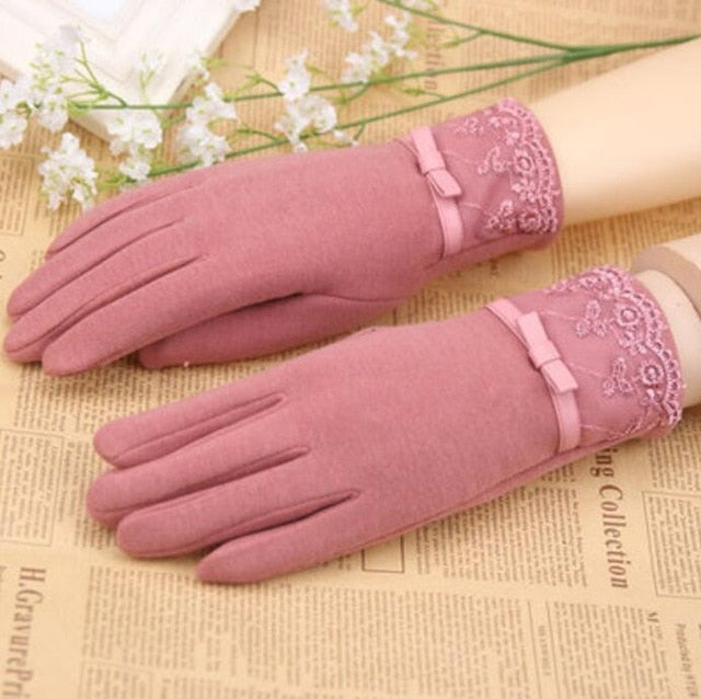 Outdoor Cashmere Gloves Warm Inverted Mitten