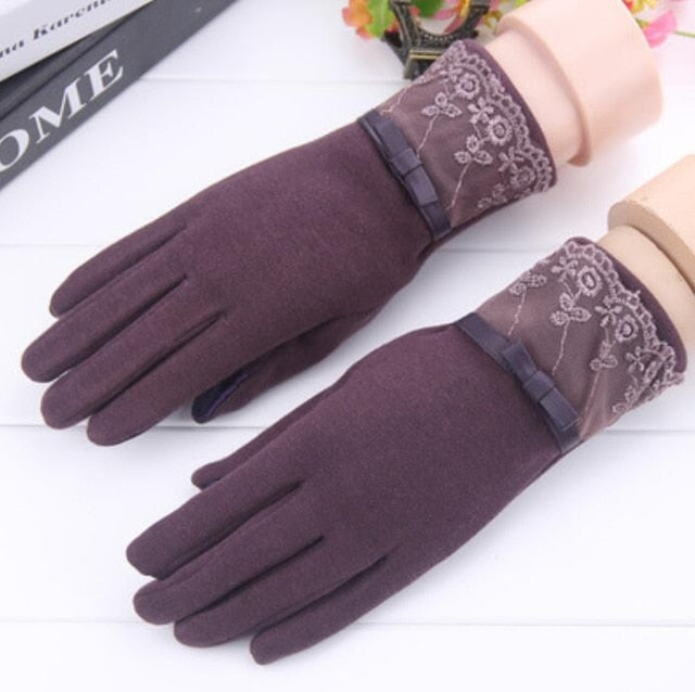 Outdoor Cashmere Gloves Warm Inverted Mitten