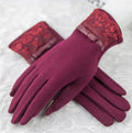 Outdoor Cashmere Gloves Warm Inverted Mitten