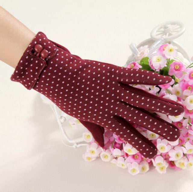 Warm Women Fashion Gloves Thick Touched