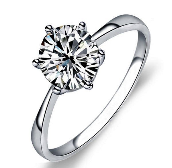 Classic Six Claw Gold Color Ring AAA Austria