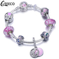 Fashion Silver Charms Bracelet Bangle For Women
