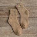 Embroidery love pattern woman socks warm