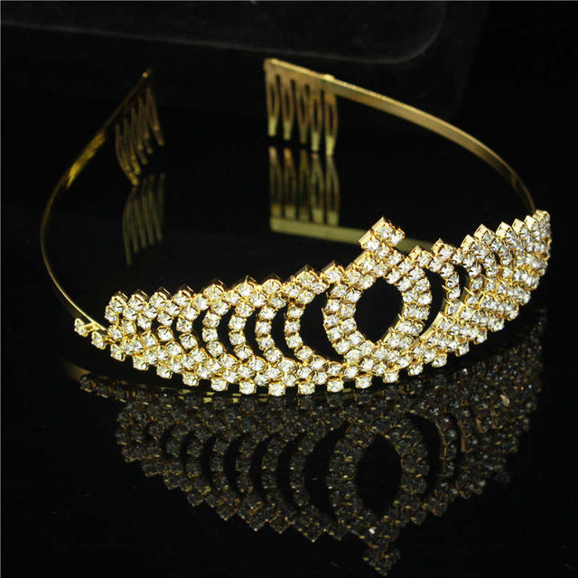 Gorgeous Silver Crystal Bridal Tiara Crown Bride