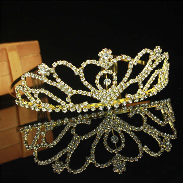 Gorgeous Silver Crystal Bridal Tiara Crown Bride