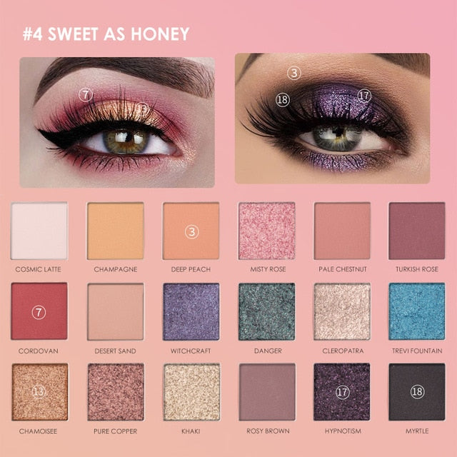 Eye shadow Palette Long Lasting Glitter Shimmer