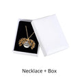 Fashion Bohemia Sunflower Double-layer Metal Pendant